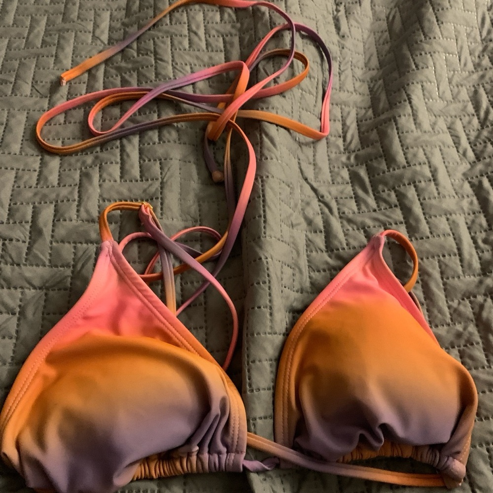 Colorful Gradient Bikini Top